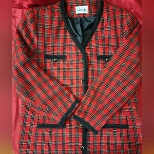 Vintage Henry Lee plaid blazer